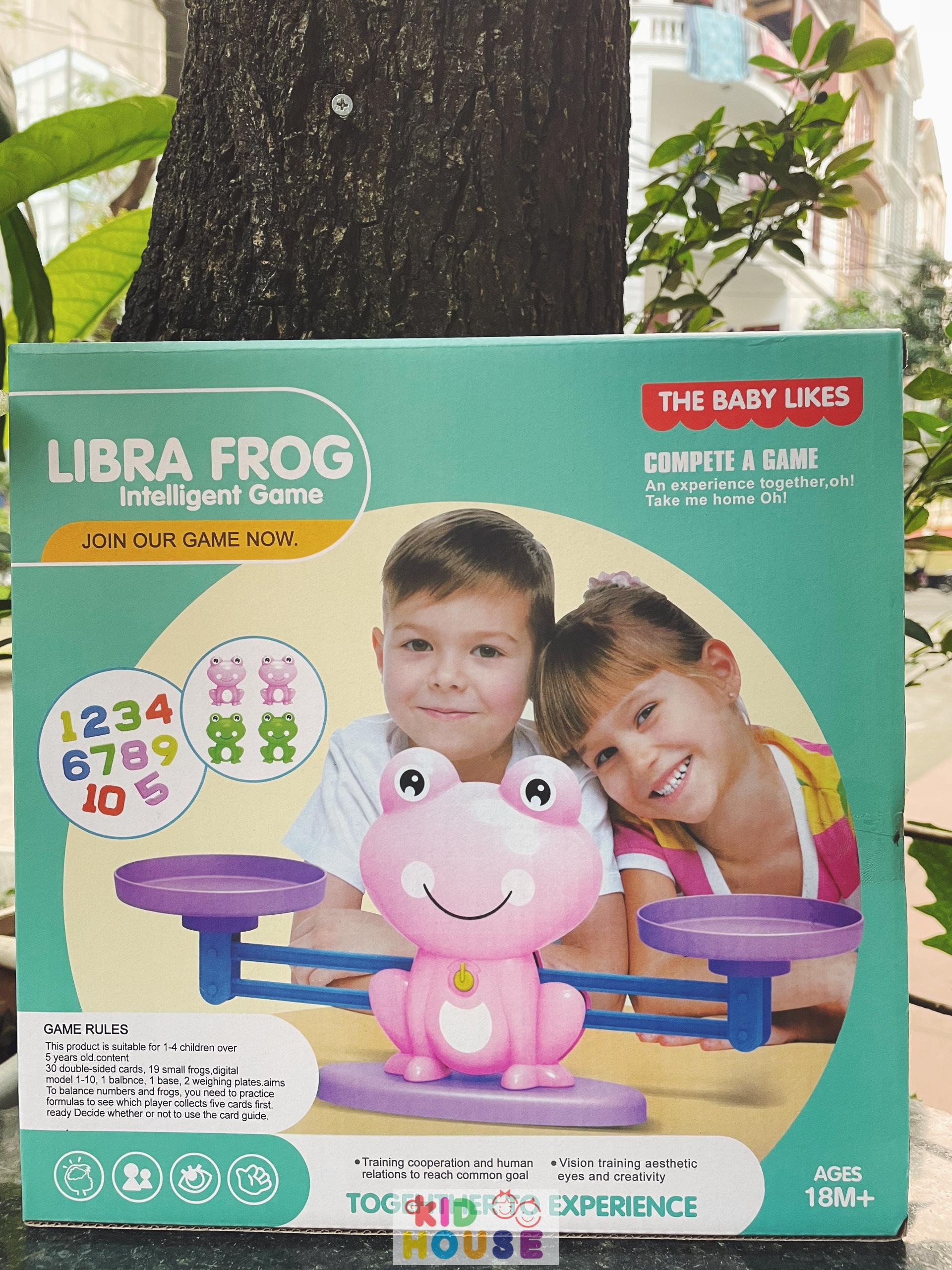 (Loại xịn) Bộ đồ chơi cân bằng toán học, ếch thăng bằng, đồ chơi giáo dục Montessori cho trẻ, cân thăng bằng trọng lượng