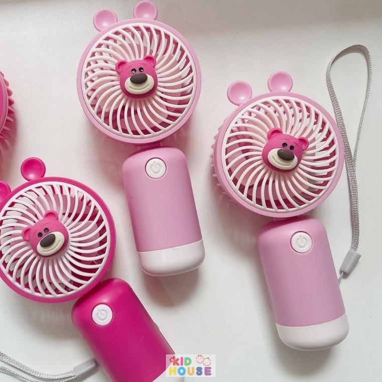 Quạt cầm tay mini capybara, kuromi, quạt sạc công nghệ cao turbo màn led, Quạt quạt tích điện để bàn nhỏ gọn