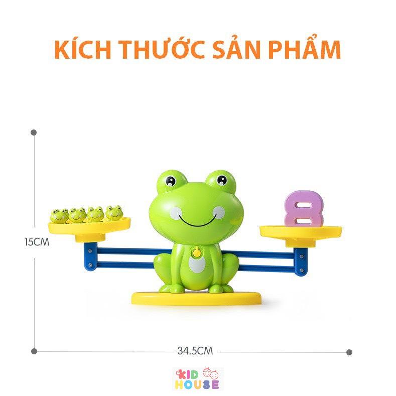 (Loại xịn) Bộ đồ chơi cân bằng toán học, ếch thăng bằng, đồ chơi giáo dục Montessori cho trẻ, cân thăng bằng trọng lượng