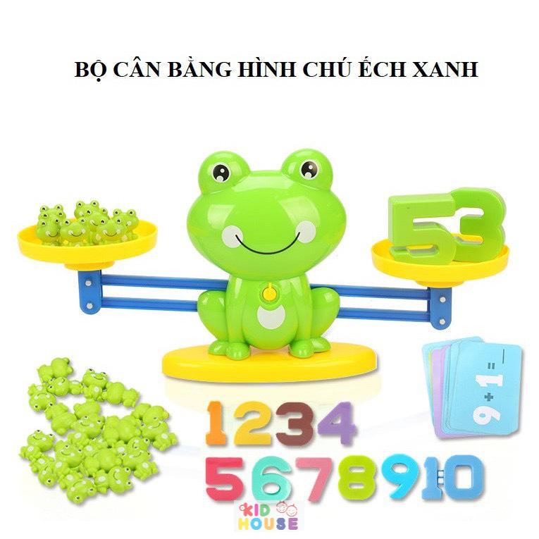 (Loại xịn) Bộ đồ chơi cân bằng toán học, ếch thăng bằng, đồ chơi giáo dục Montessori cho trẻ, cân thăng bằng trọng lượng