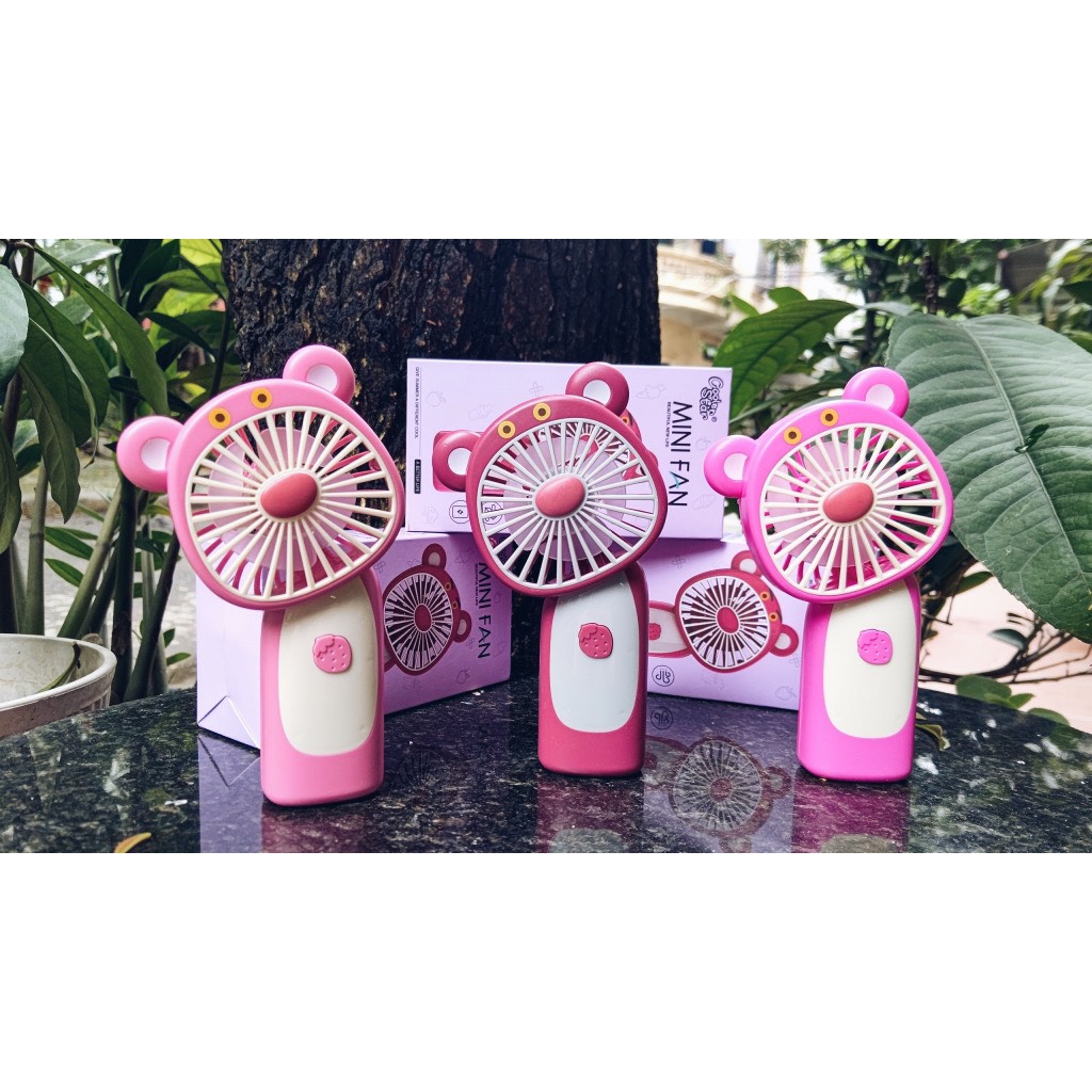 Quạt cầm tay mini capybara, kuromi, quạt sạc công nghệ cao turbo màn led, Quạt quạt tích điện để bàn nhỏ gọn