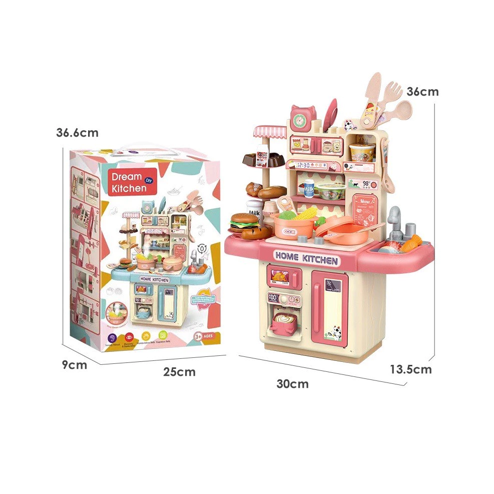 Bộ đồ chơi nấu ăn, bộ đồ chơi nhà bếp hiệu ứng khói, đèn...cỡ lớn, nhỏ, bộ đồ chơi nhà bếp cao cấp (kèm pin)