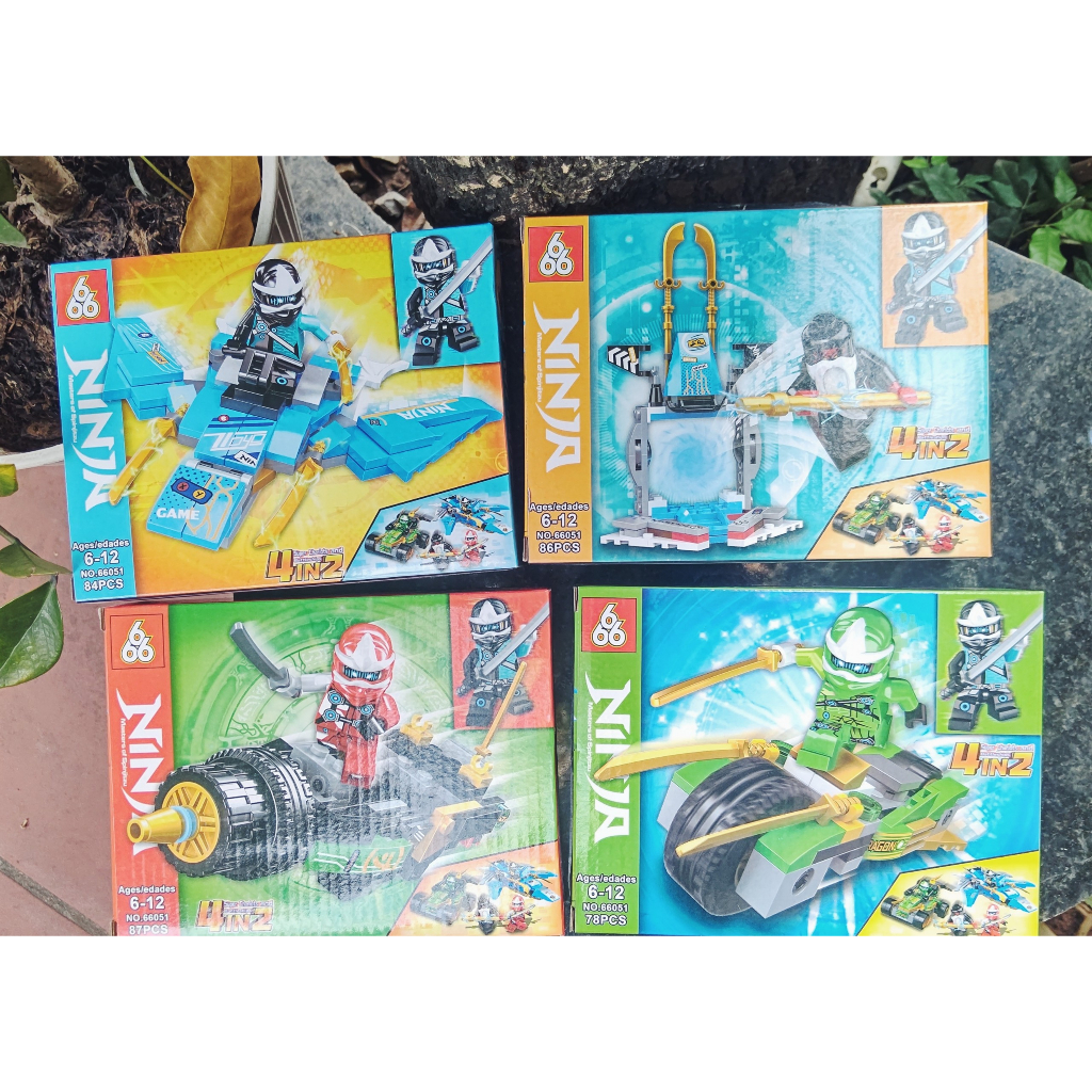 Bộ xếp hình ninja rồng huyền thoại, siêu anh hùng, đồ chơi lắp ghép siêu nhân, xếp hình ninja nhiều kích cỡ cho bé