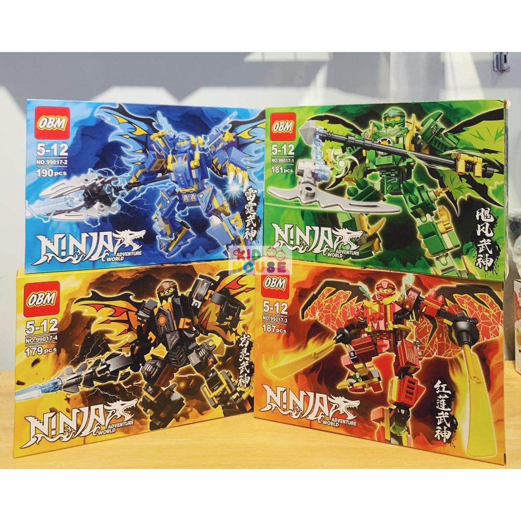 Bộ xếp hình ninja rồng huyền thoại, siêu anh hùng, đồ chơi lắp ghép siêu nhân, xếp hình ninja nhiều kích cỡ cho bé