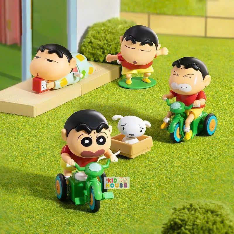 (Không cót) Blindbox shin cậu bé bút chì, đồ chơi mô hình nhân vật cậu bé bút chì trưng bày