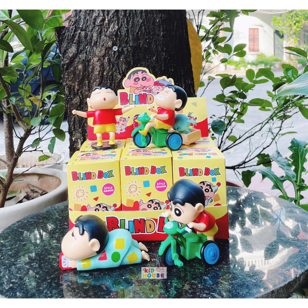 (Không cót) Blindbox shin cậu bé bút chì, đồ chơi mô hình nhân vật cậu bé bút chì trưng bày