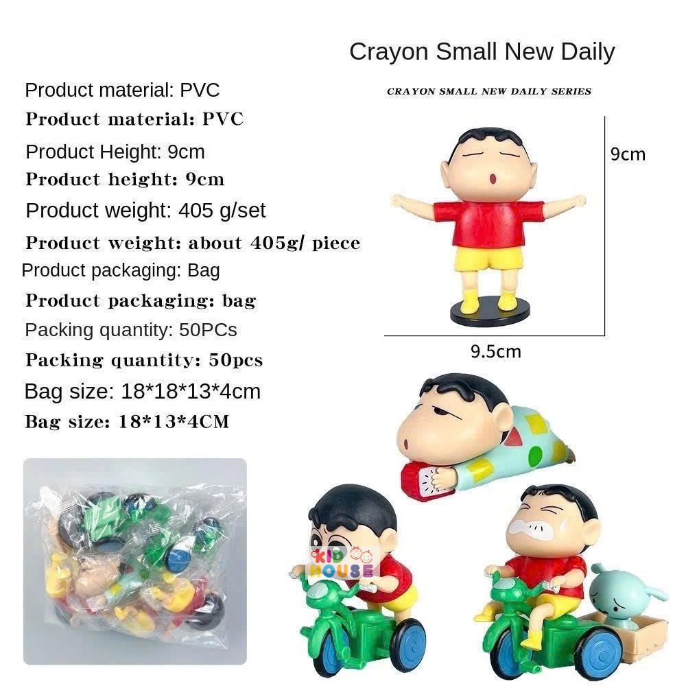 (Không cót) Blindbox shin cậu bé bút chì, đồ chơi mô hình nhân vật cậu bé bút chì trưng bày