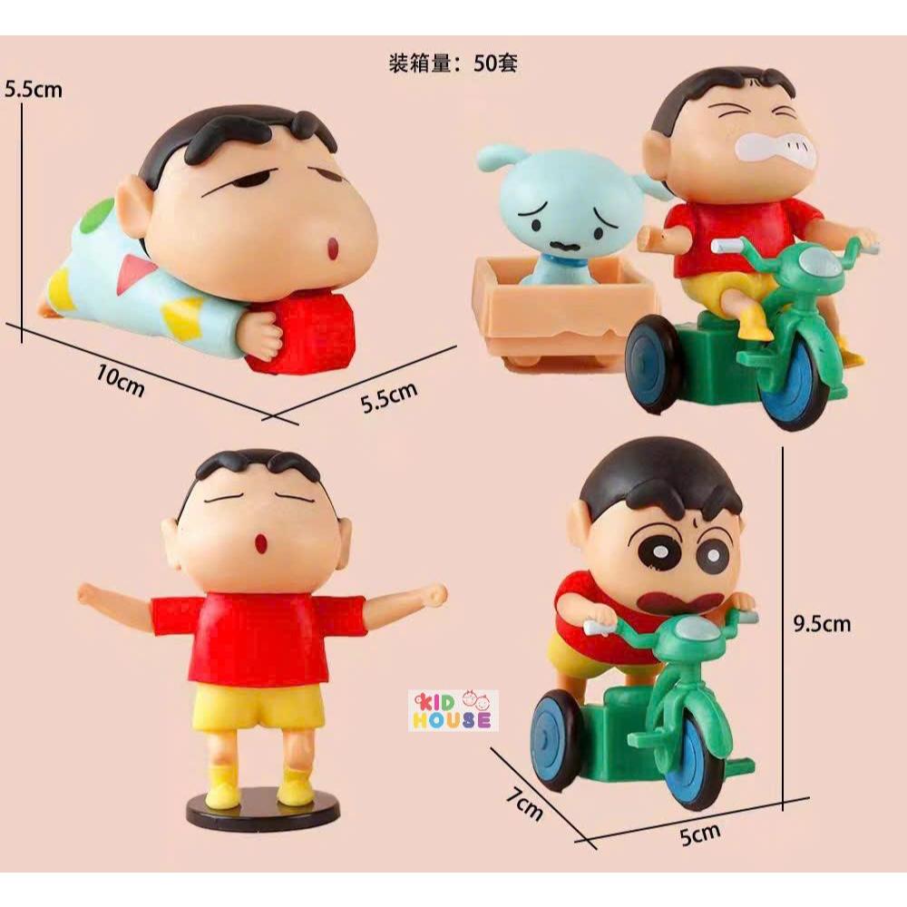 (Không cót) Blindbox shin cậu bé bút chì, đồ chơi mô hình nhân vật cậu bé bút chì trưng bày
