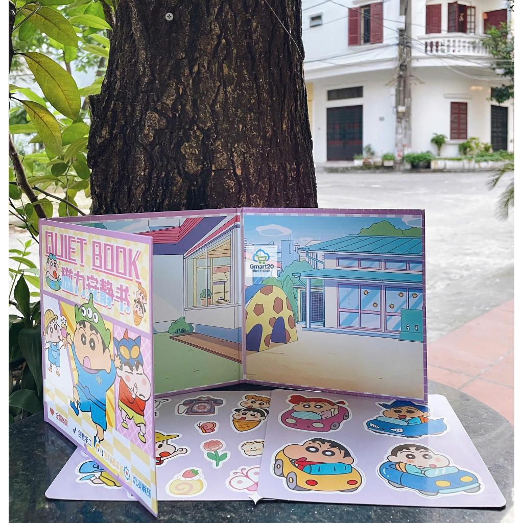 (Size to 18x18cm) Đồ chơi sách nam châm Kuromi, bé ba, capybara, hoạt hình, tranh dán nam châm từ tính thủ công cho bé