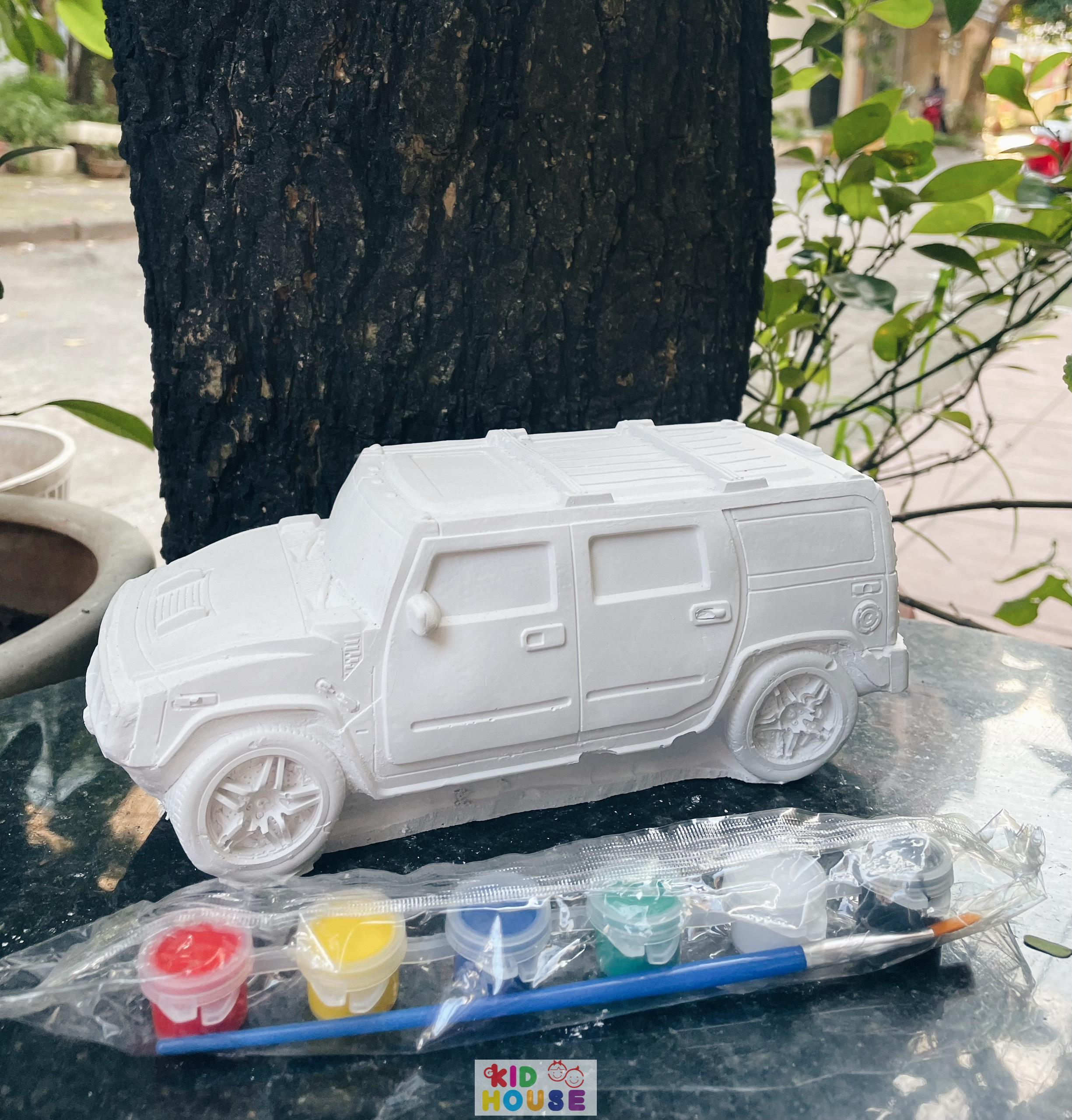 (Size to 16-23cm) Tượng thạch cao bé ba, labubu, kuromi, capybara, công chúa, siêu nhân, Set tô tượng kèm màu và bút vẽ