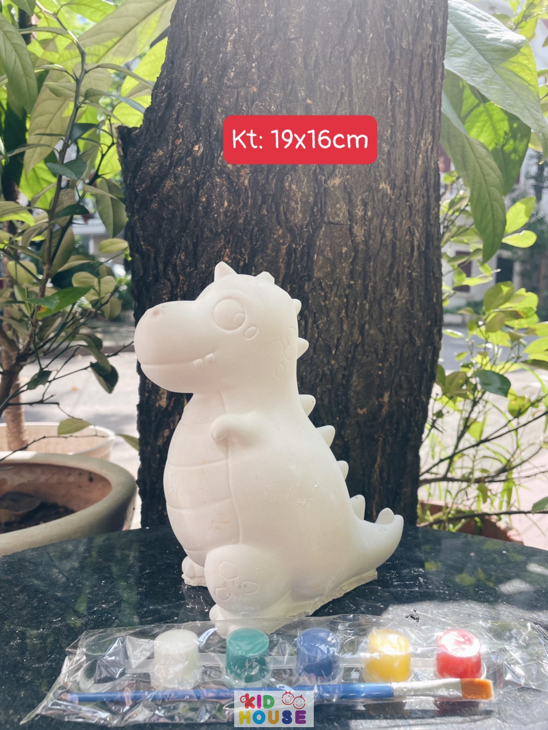 (Size to 16-23cm) Tượng thạch cao bé ba, labubu, kuromi, capybara, công chúa, siêu nhân, Set tô tượng kèm màu và bút vẽ