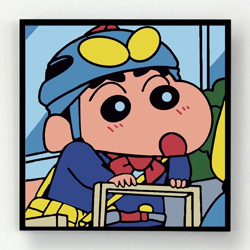 Tranh tô màu số hóa đã căng khung kèm màu, cọ size 20x20, tranh số hóa hoạt hình, bé ba, phong cảnh, loopy, cappy bara