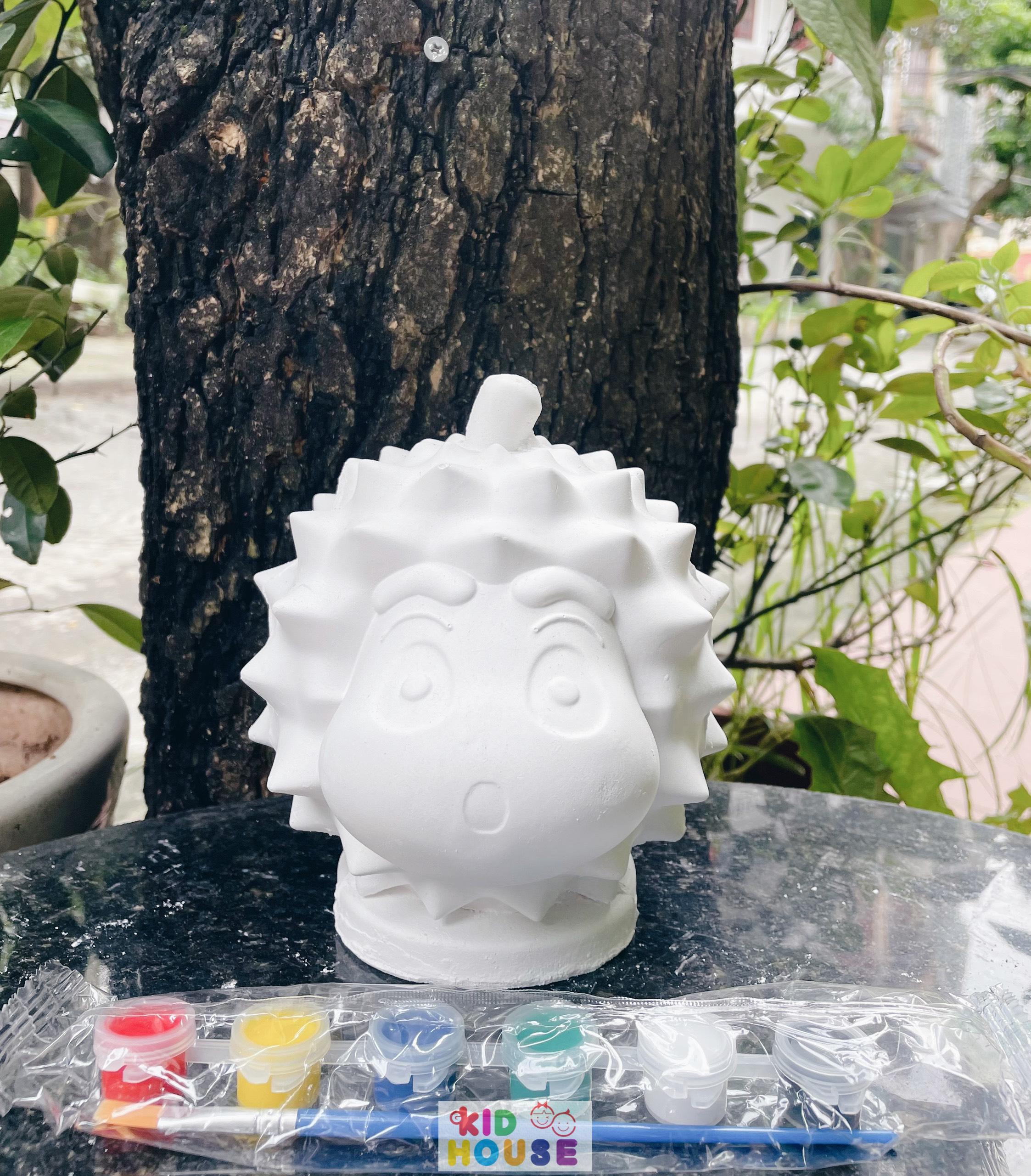 (Size to 16-23cm) Tượng thạch cao bé ba, labubu, kuromi, capybara, công chúa, siêu nhân, Set tô tượng kèm màu và bút vẽ