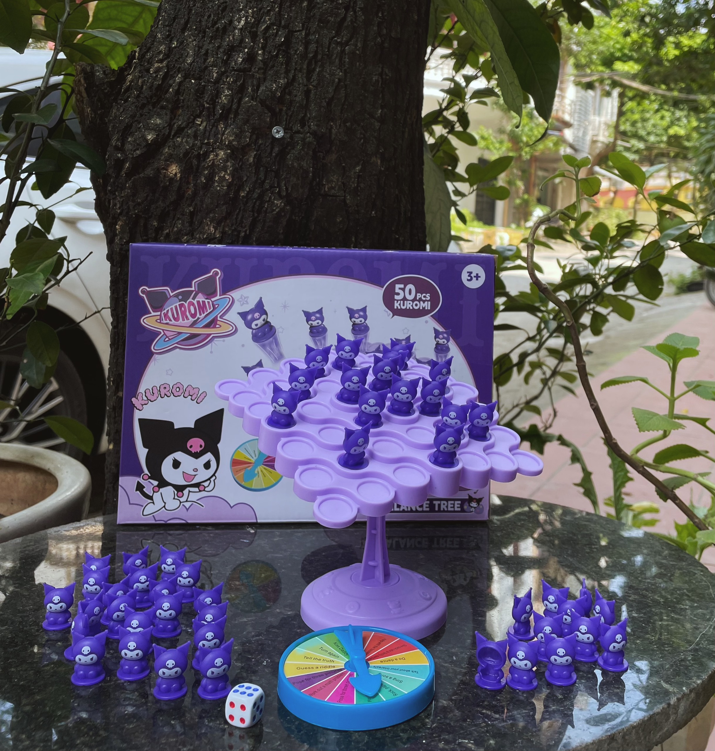 Bộ đồ chơi board game kuromi cân bằng, phi hành gia cân bằng 48 -50 con, trò chơi 50 ếch cân bằng vui nhộn cho bé