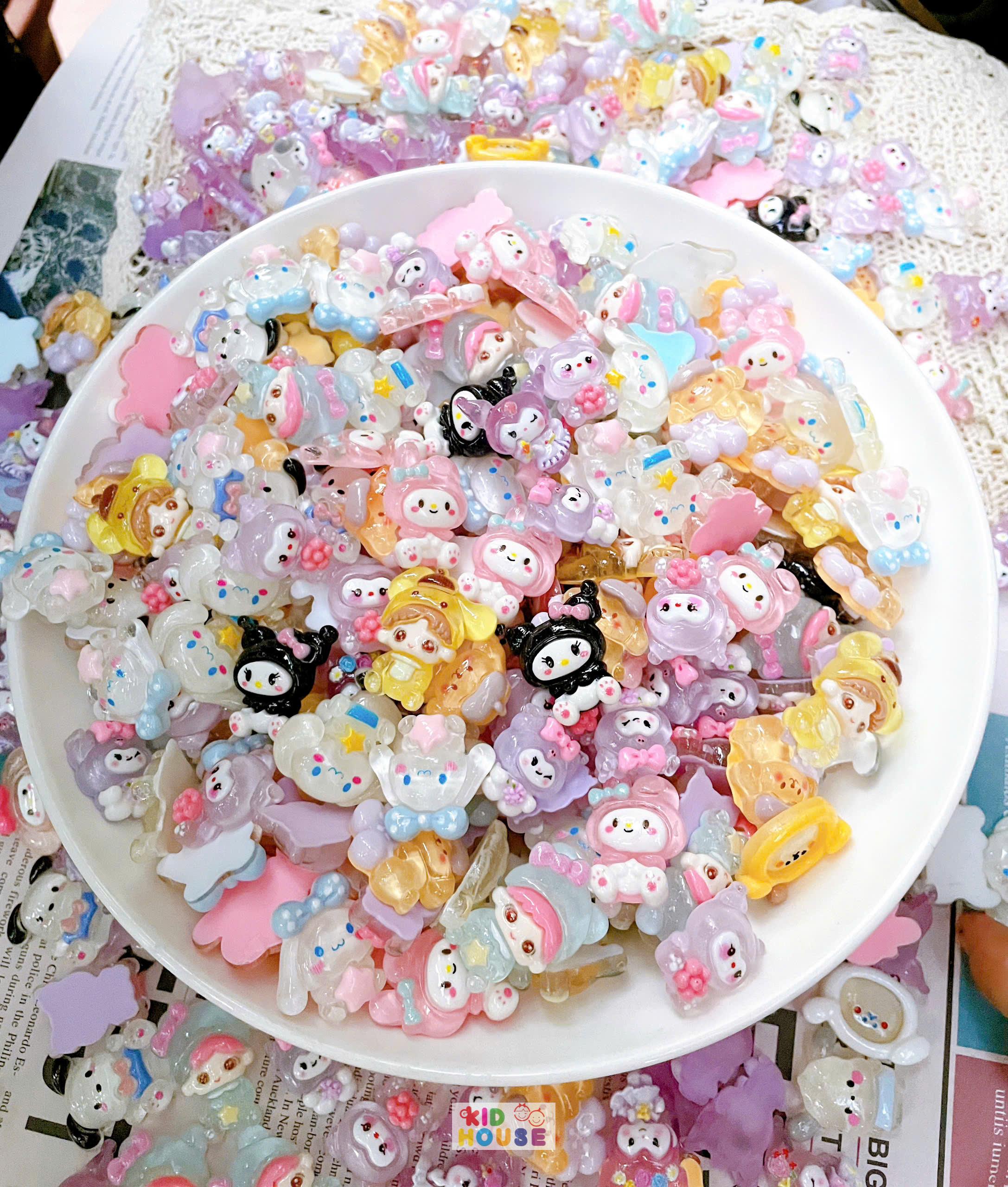 (Set 20-50) Túi mù test nhân phẩm, túi mù bóc quà bí mật kuromi, hoạt hình mini, túi quà bất ngờ blind bag