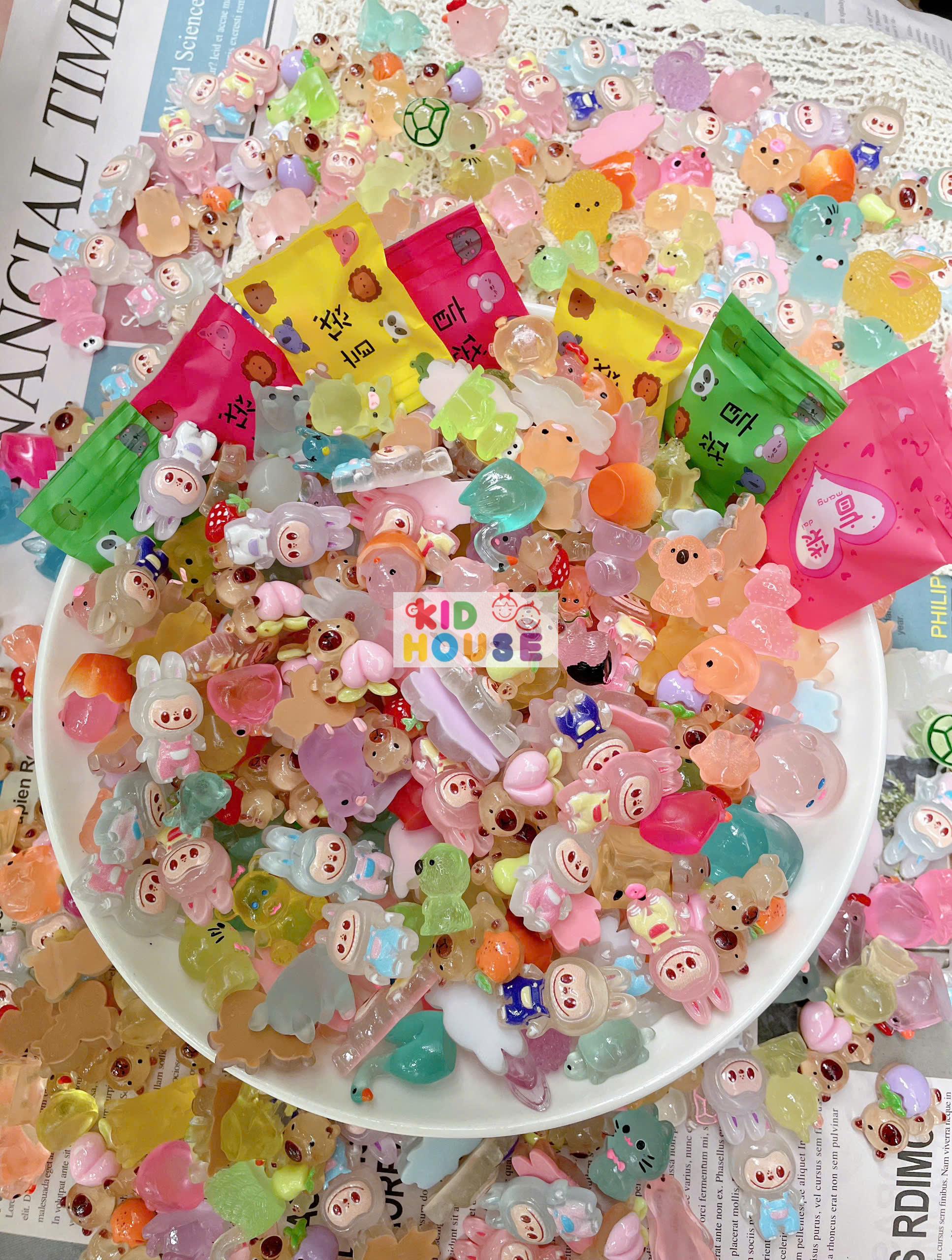 (Set 20-50) Túi mù test nhân phẩm, túi mù bóc quà bí mật kuromi, hoạt hình mini, túi quà bất ngờ blind bag