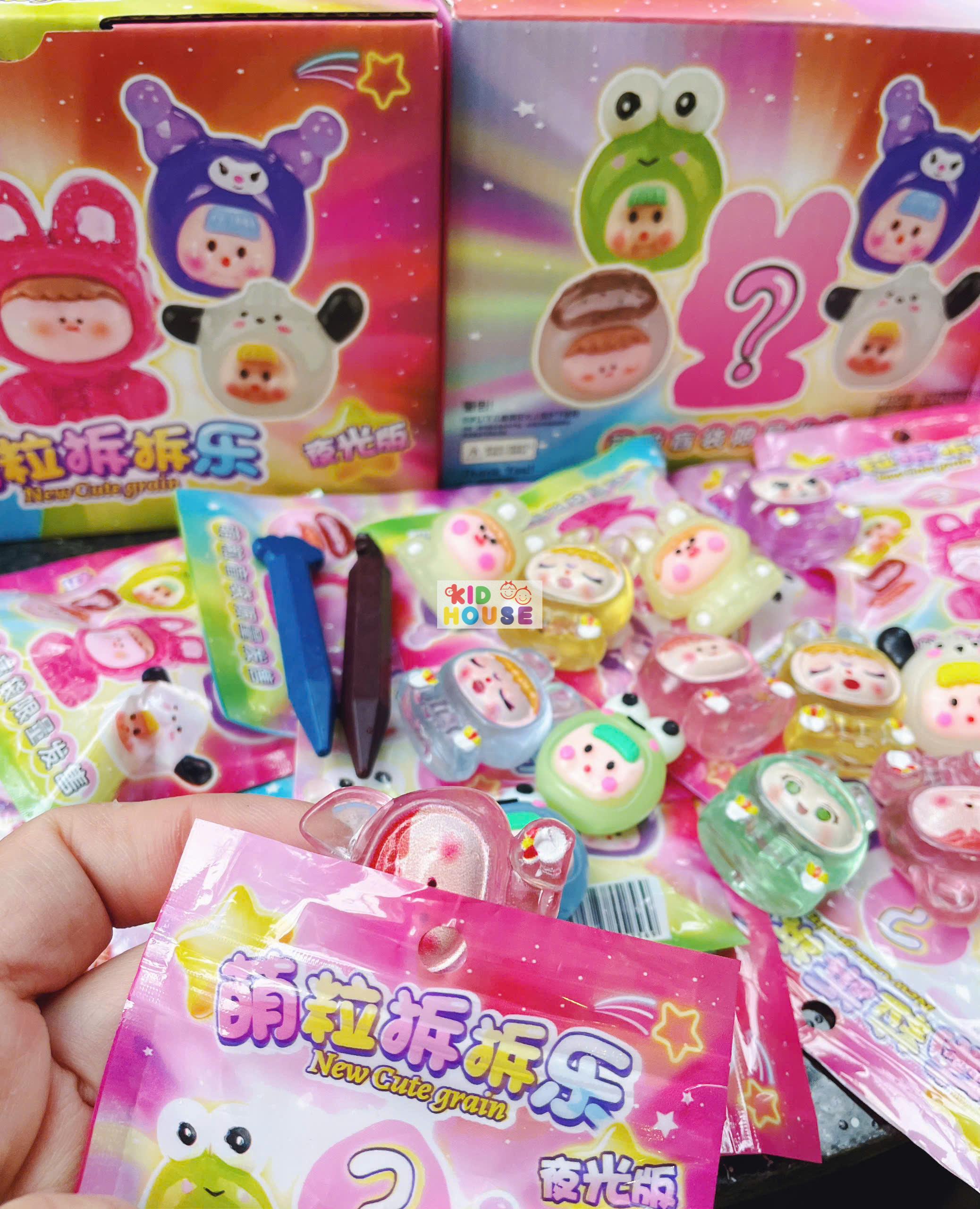 (Size 3,5-4cm) Hộp 32 túi mù kuromi, capybara, labubu dễ thương cho bé, túi mù theo chủ đề có thể tái sử dụng nhiều lần