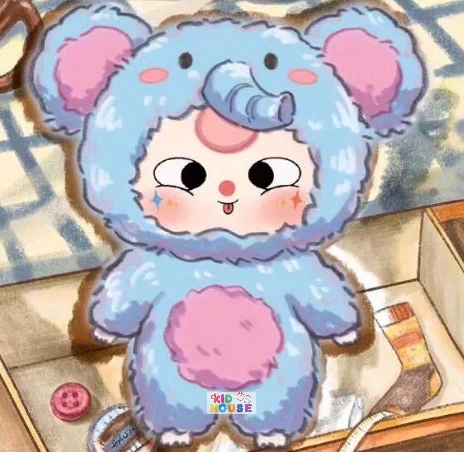 Tranh tô màu số hóa đã căng khung kèm màu, cọ size 20x20, tranh số hóa hoạt hình, bé ba, phong cảnh, loopy, cappy bara