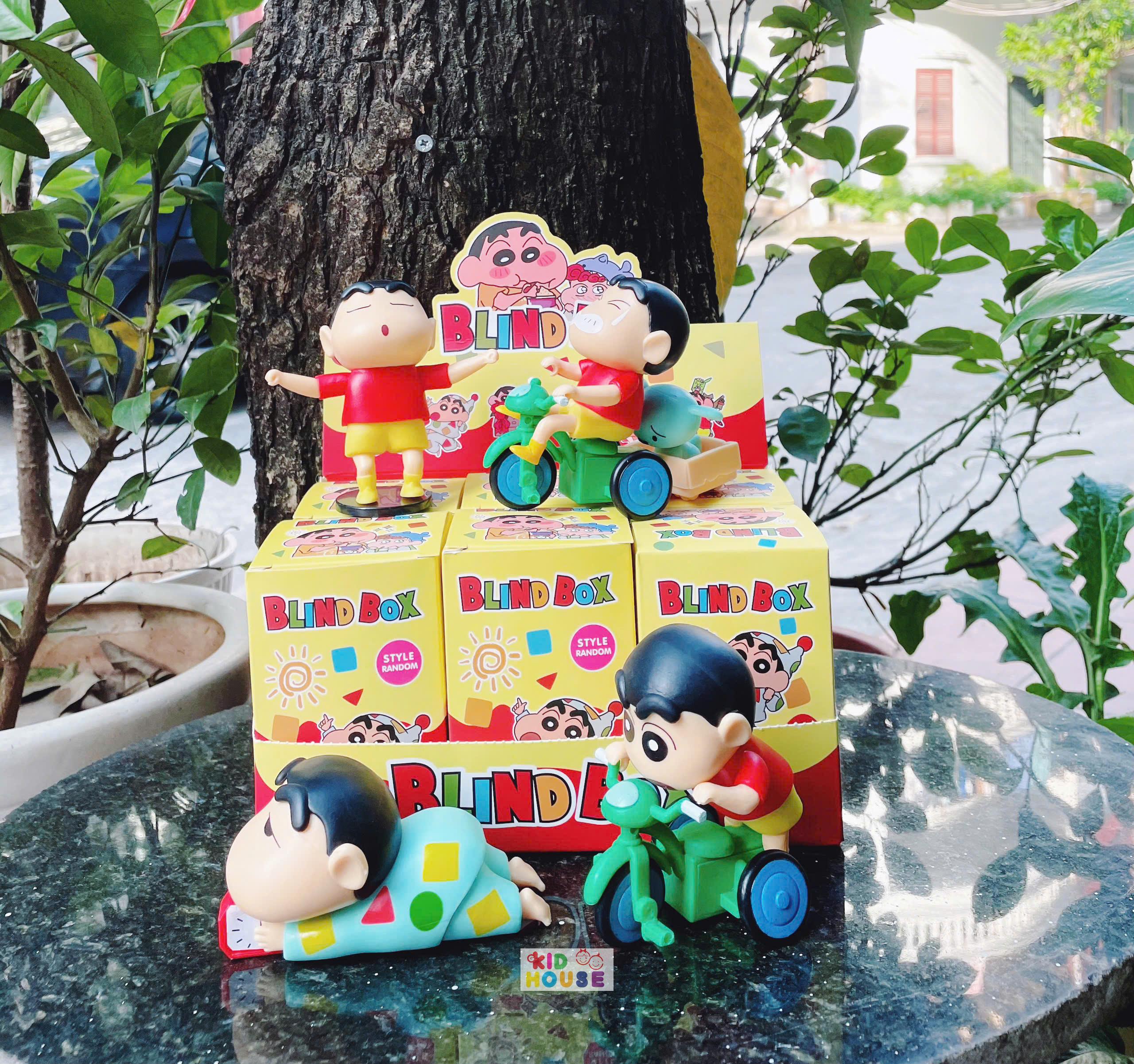 (Không cót) Blindbox, hộp mù Natra, shin cậu bé bút chì, đồ chơi mô hình nhân vật Natra, cậu bé bút chì trưng bày