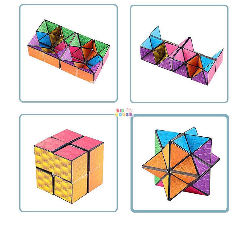 Khối rubik 3D magic cube biến thể, Đồ chơi rubik biến thể 3D thay đổi hình dạng độc đáo phát triển trí sáng tạo cho trẻ