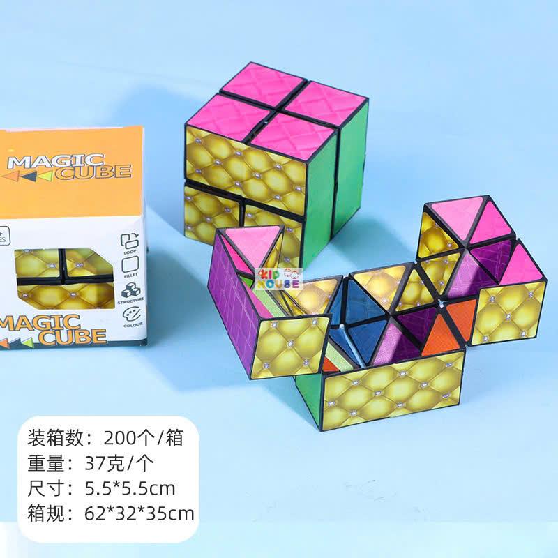 Khối rubik 3D magic cube biến thể, Đồ chơi rubik biến thể 3D thay đổi hình dạng độc đáo phát triển trí sáng tạo cho trẻ