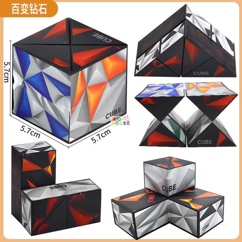 Khối rubik 3D magic cube biến thể, Đồ chơi rubik biến thể 3D thay đổi hình dạng độc đáo phát triển trí sáng tạo cho trẻ