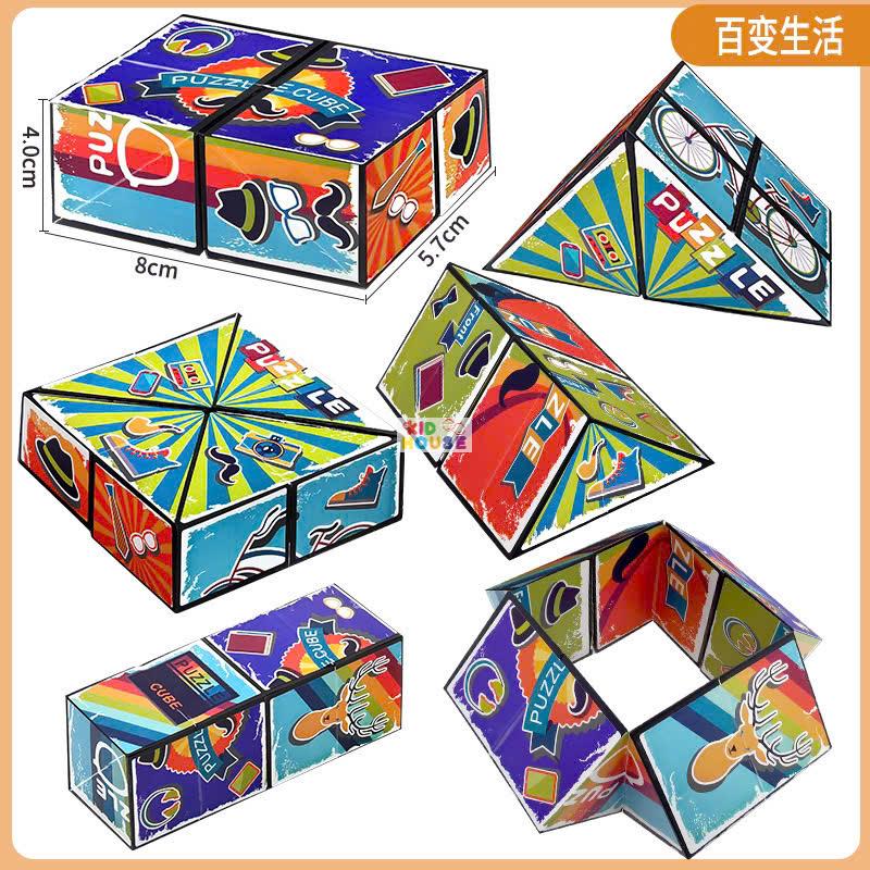 Khối rubik 3D magic cube biến thể, Đồ chơi rubik biến thể 3D thay đổi hình dạng độc đáo phát triển trí sáng tạo cho trẻ