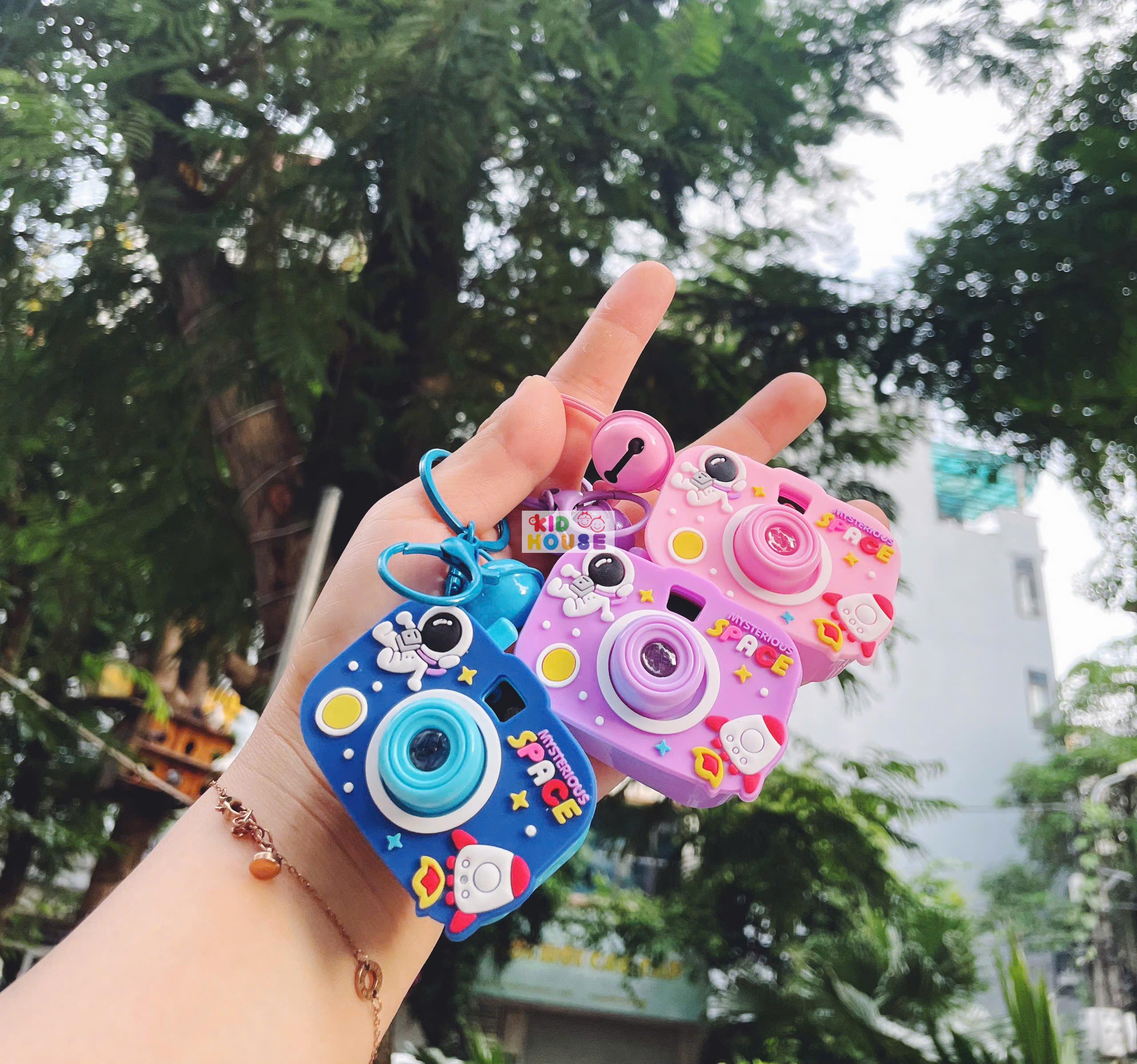 Móc khóa máy ảnh đồ chơi mini, chiếu hình các nhân vật hoạt hình sanrio, capybara, đồ chơi máy ảnh chiếu hình cute