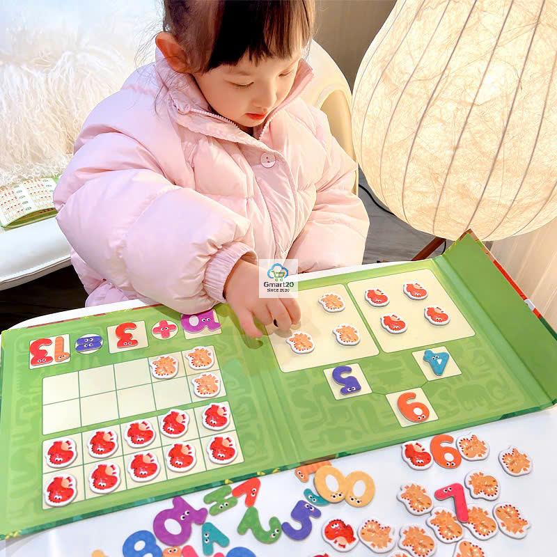 Bộ học chữ cái, chữ số nam châm, đồ chơi giáo dục Montessori cho bé vừa học vừa chơi