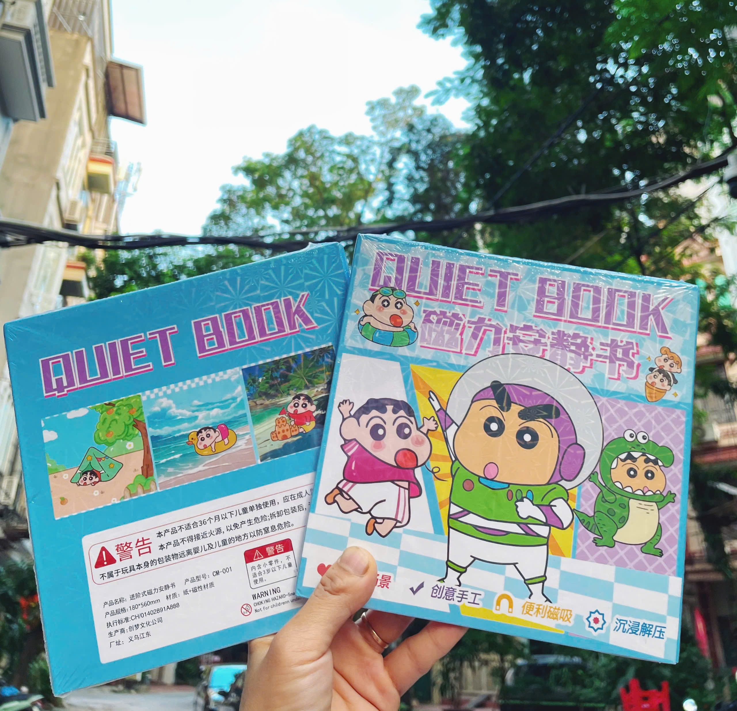 (Size to 18x18cm) Đồ chơi sách nam châm Kuromi, bé ba, capybara, hoạt hình, tranh dán nam châm từ tính thủ công cho bé