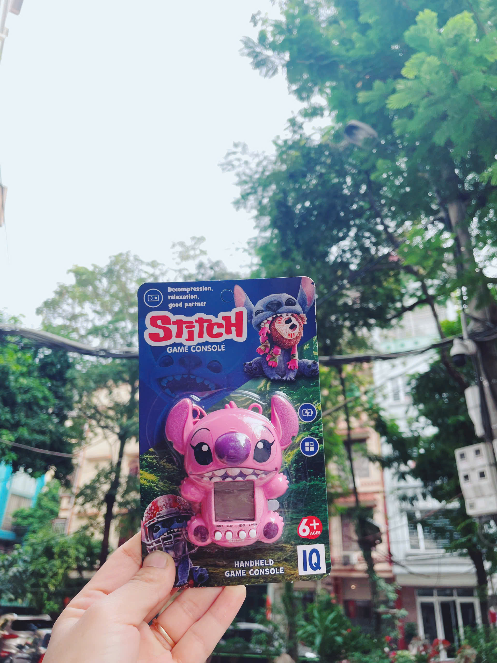 Máy game nuôi thú ảo mini labubu, stick kèm móc khóa dễ thương, rèn luyện tính kiên nhẫn và trách nhiệm