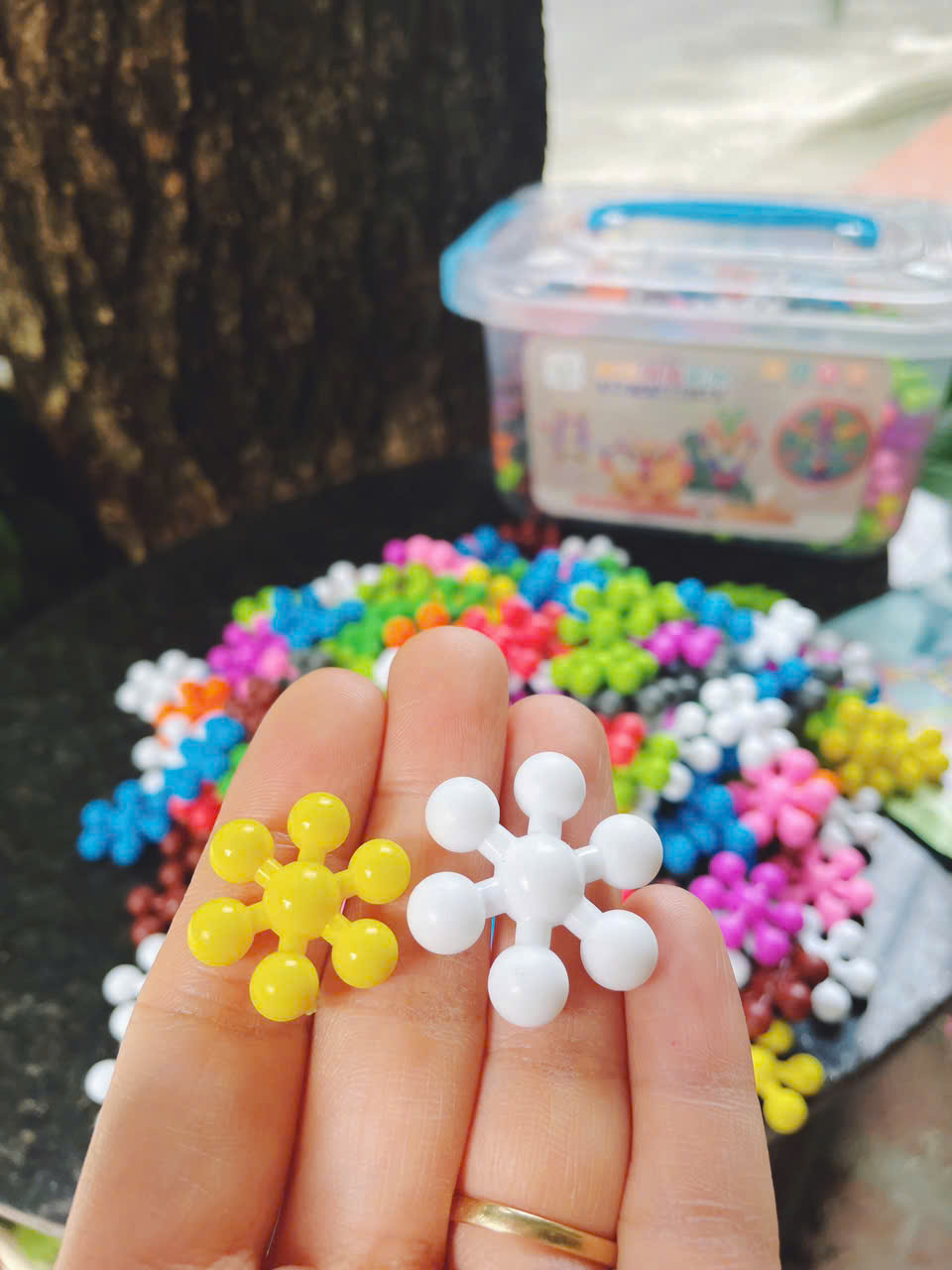 Bộ xếp hình hình hoa mai 3D 200, 400 chi tiết, mô hình lắp ráp hoa mai 3D xoay chiều tặng kèm hướng dẫn lắp ráp