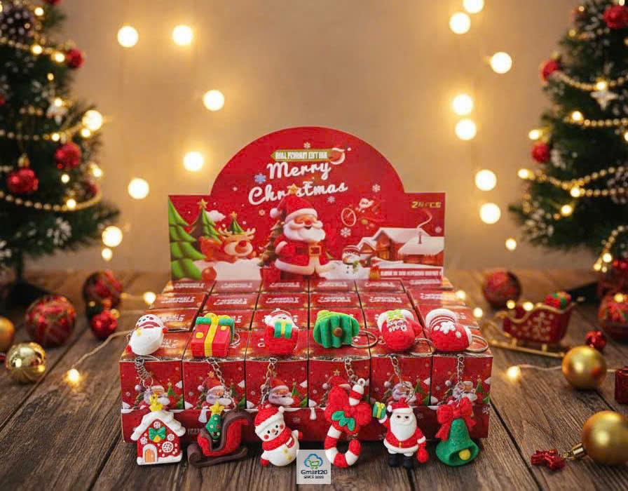 Blindbox hộp mù bí ẩn 24 móc khóa bé ba, capybara, kuromi, labubu, hộp mù móc khóa trang trí balo túi xách