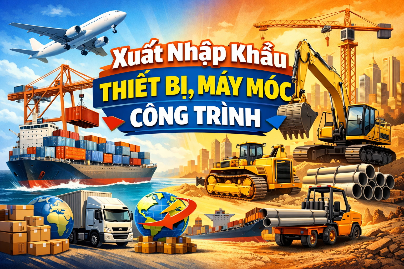 Nhập Khẩu Máy Móc Công Trình