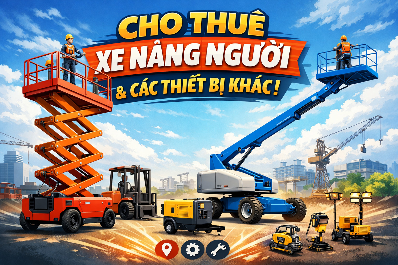Cho Thuê Xe Nâng Người
