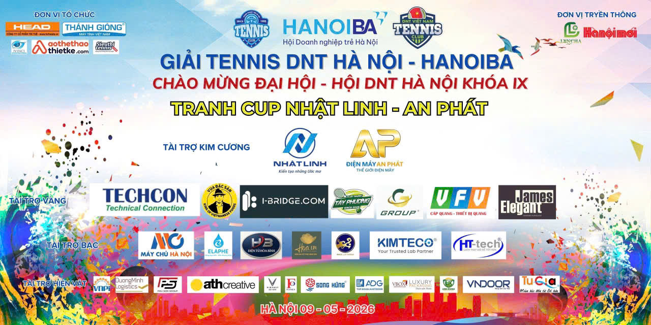 An Phát đồng hành cùng Giải Tennis Doanh nhân trẻ Hà Nội – HANOIBA 2026