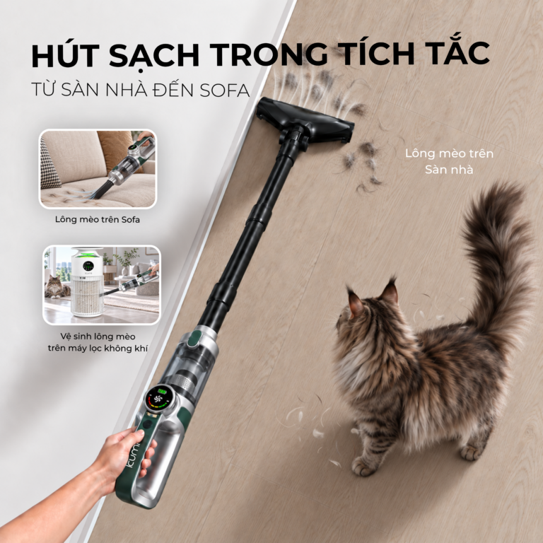 Máy hút bụi cầm tay không dây Kumi NeoClean KV180