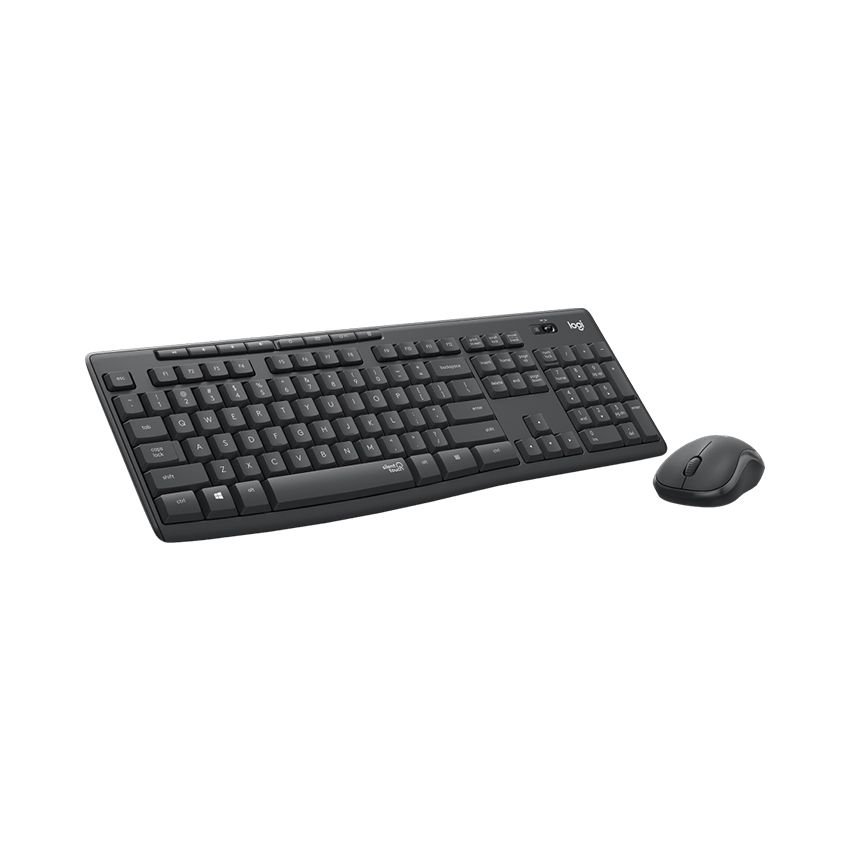 Bộ bàn phím + chuột không dây Logitech MK295 màu đen