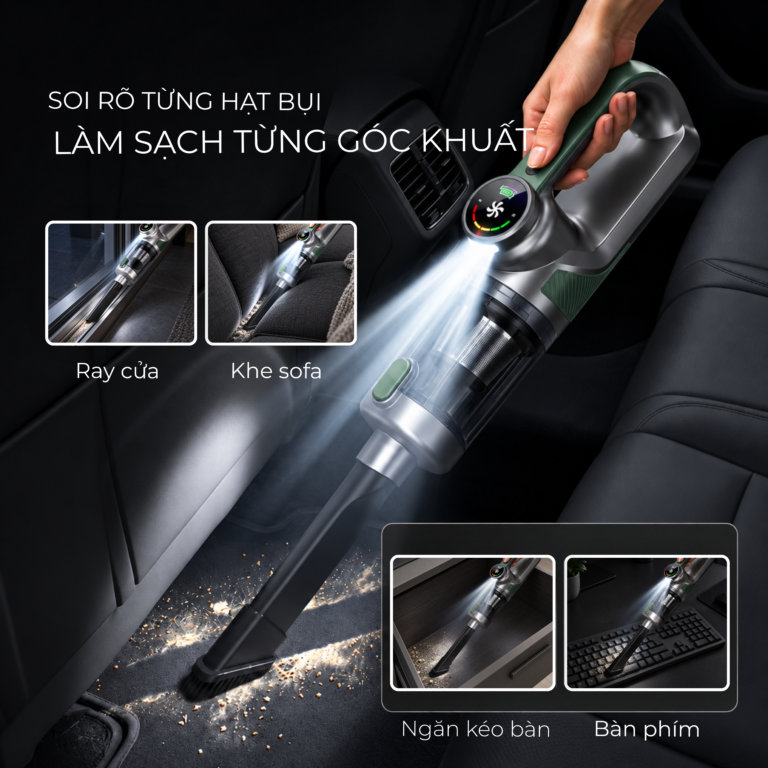 Máy hút bụi cầm tay không dây Kumi NeoClean KV180