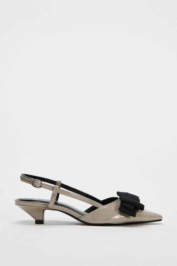 SLINGBACK SHOES WITH BOW