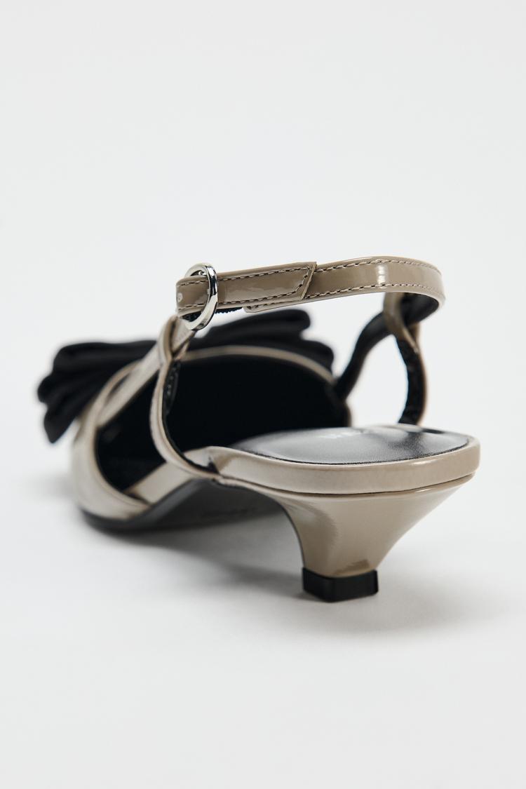 SLINGBACK SHOES WITH BOW