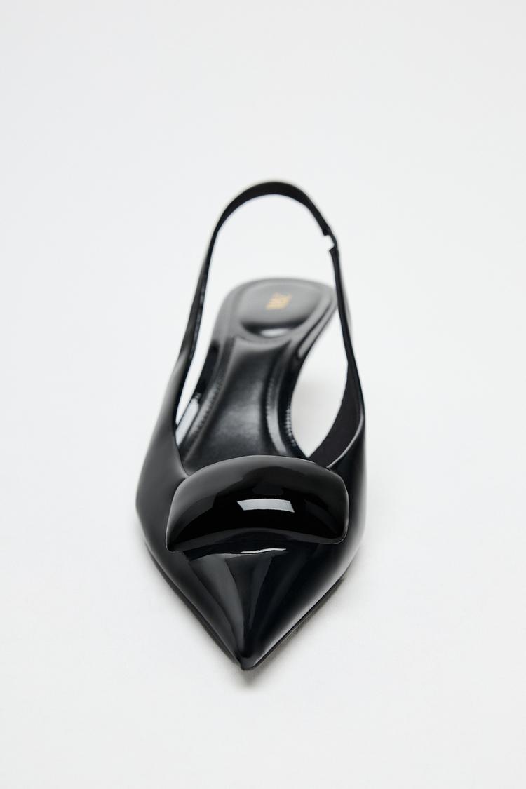 SLINGBACKS WITH HEEL DETAIL