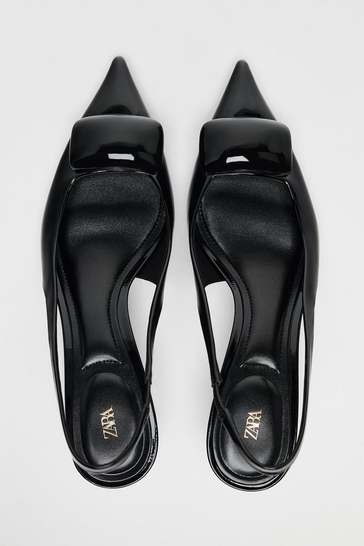 SLINGBACKS WITH HEEL DETAIL