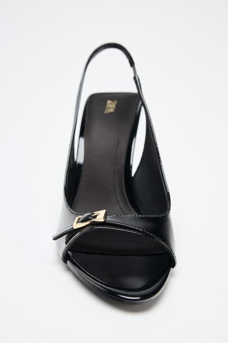 SUNʼIY LAK QOPLAMALI BALAND POSHALI SANDAL