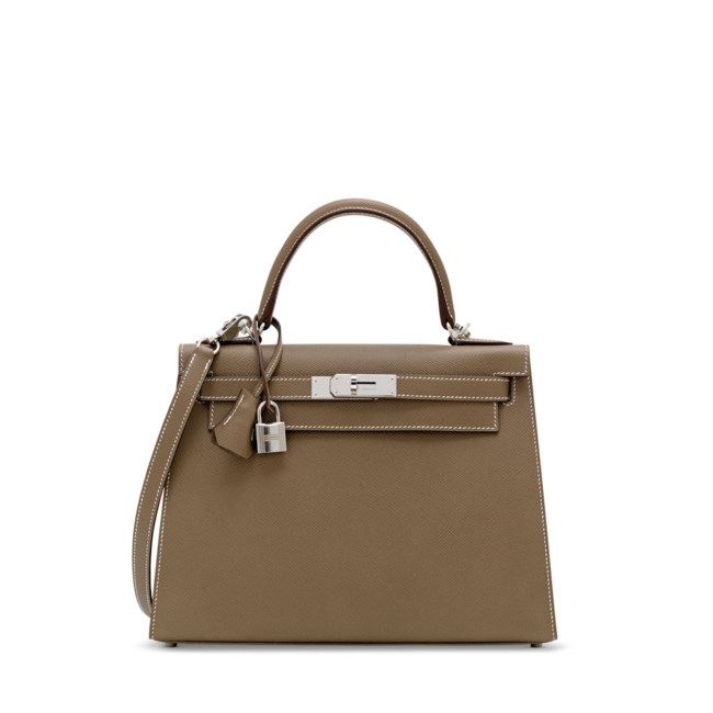 Túi Hermes Kelly Remake Hàn Da Bò Togo Màu Nâu