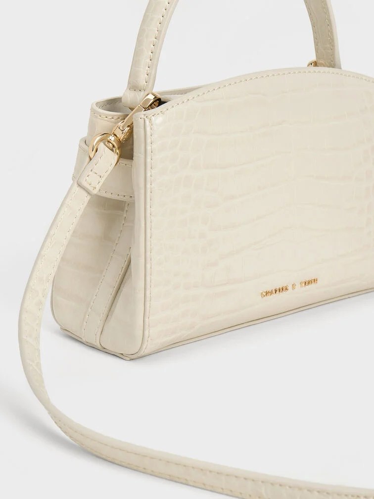 Aubrielle Croc-Effect Top Handle Bag