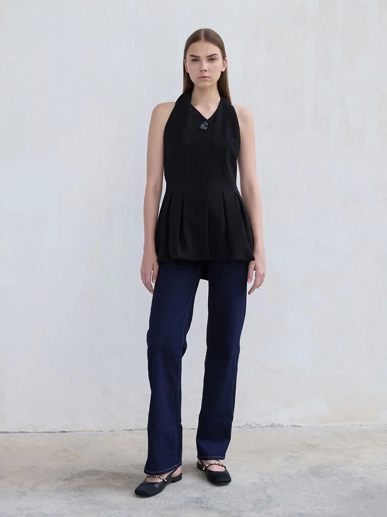 Rio Beaded Chain-Link Slingback Flats