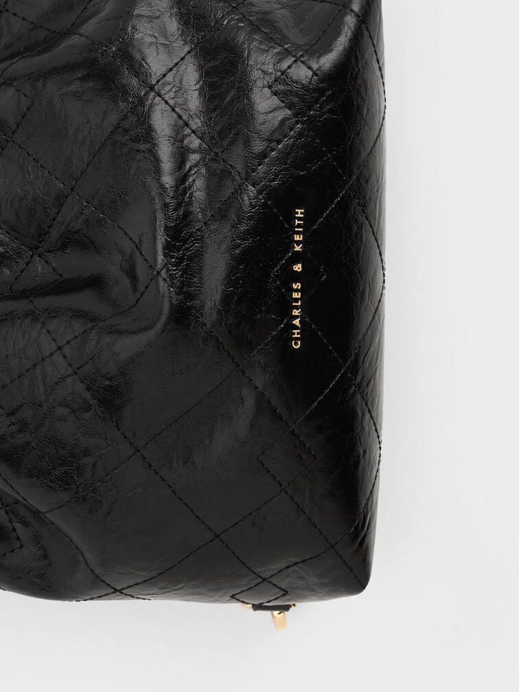 Duo Chain-Handle Two-Way Backpack