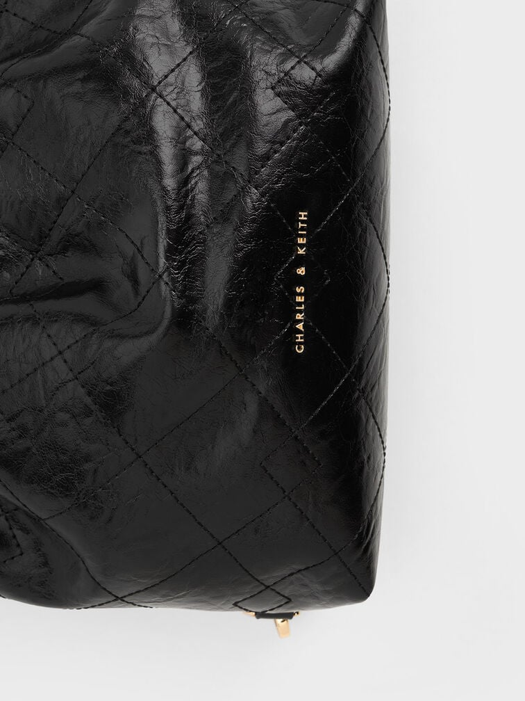 Duo Chain-Handle Two-Way Backpack