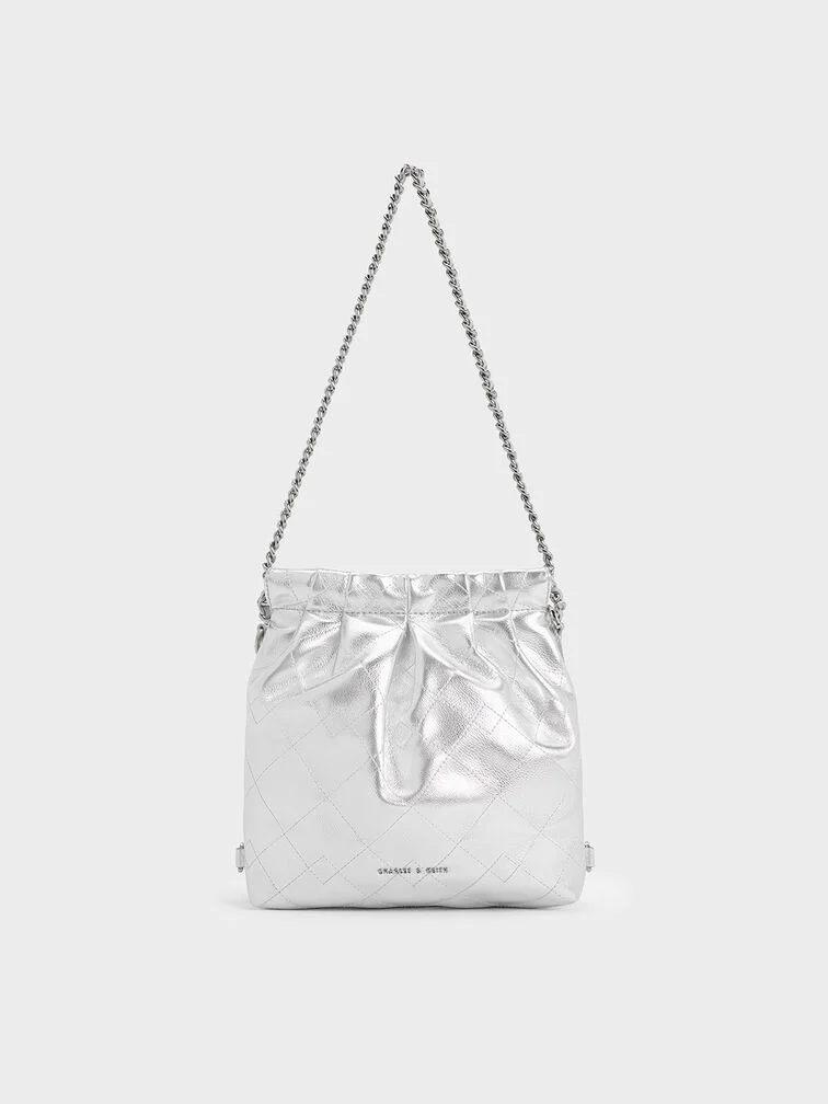 Duo Chain-Handle Two-Way Backpack